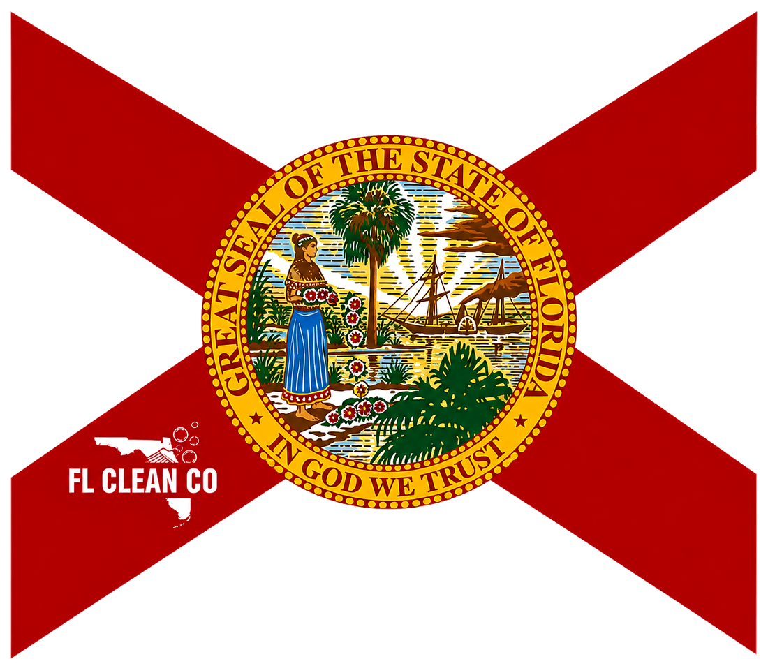 Florida proud FL Clean Co badge
